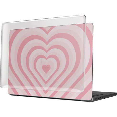 Pink Heart Pattern MacBook Pro 14in (2021-24) Case plus Skin